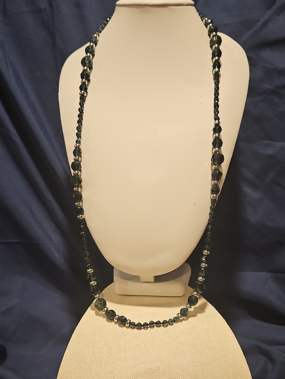 Talbots Faceted Blue Crystal Women's Necklace